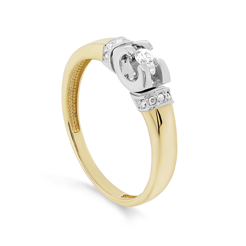 Кольцо, золото, бриллиант, 11-21433-1000